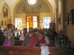 Il gruppo nel santuario Madonna delle Grazie