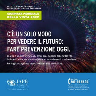 Locandina IAPB per la giornata mondiale della vista