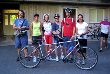 Alcuni partecipanti prima della partenza a Bolzano