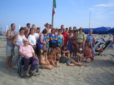 Foto di gruppo dei vacanzieri