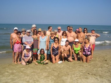 Foto di gruppo al soggiorno marino 2011