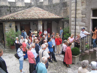 Durante la visita guidata al Castello Scaligero