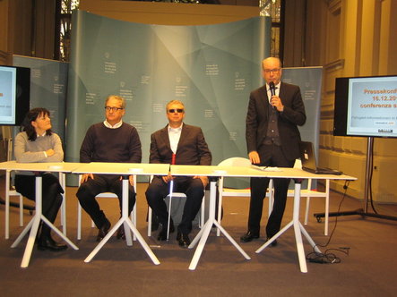 Durante la conferenza stampa