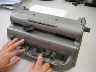 La macchina da scrivere braille
